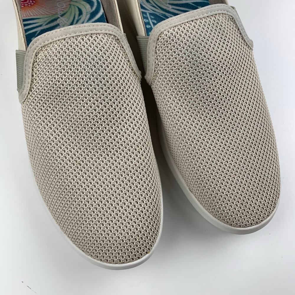 Olukai Hale’iwa Casual Sneakers Beige Slip On Comfort Women’s 9 - Picture 4 of 11